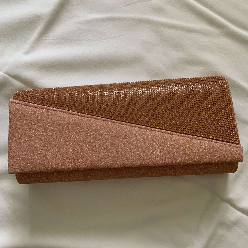 Rose Gold Prom Clutch